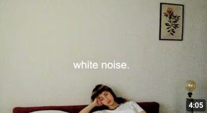 i just want to be white noise.